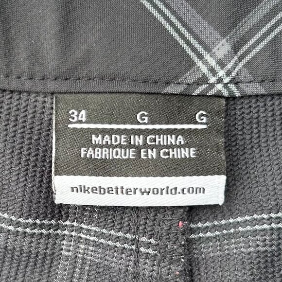 Nike Golf Shorts Plaid Men Sz 34 - Picture 4 of 6